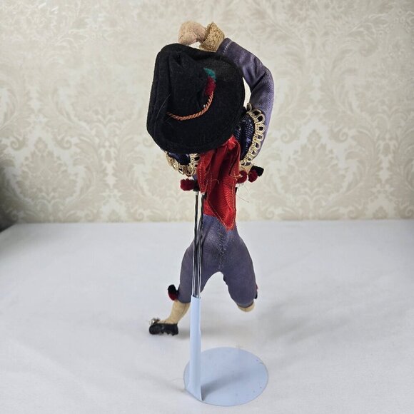 Vintage Klumpe Flamenco Dancer Doll Handmade 1950's Numbered Comes With Stand - Picture 7 of 16